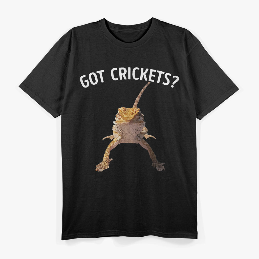 Got Crickets Bearded Dragon Funny Lizard Reptile T-Shirt