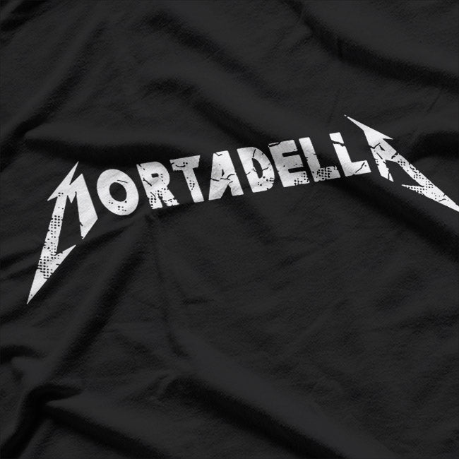 Mortadella Madness - Italian Food Meets Metal Humor T-Shirt