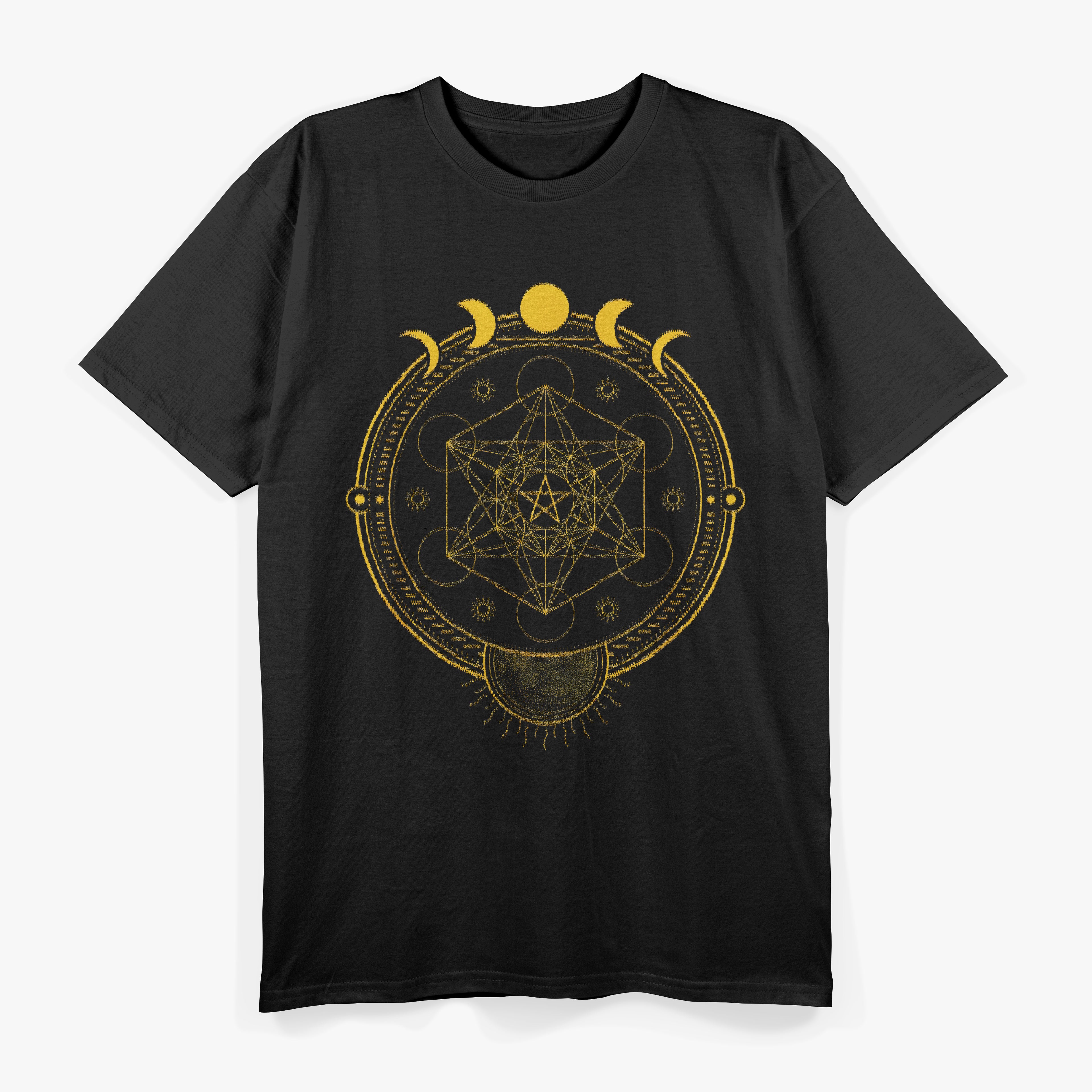 Sacred Geometry and Metatron's Cube Celestial Harmony T-Shirt