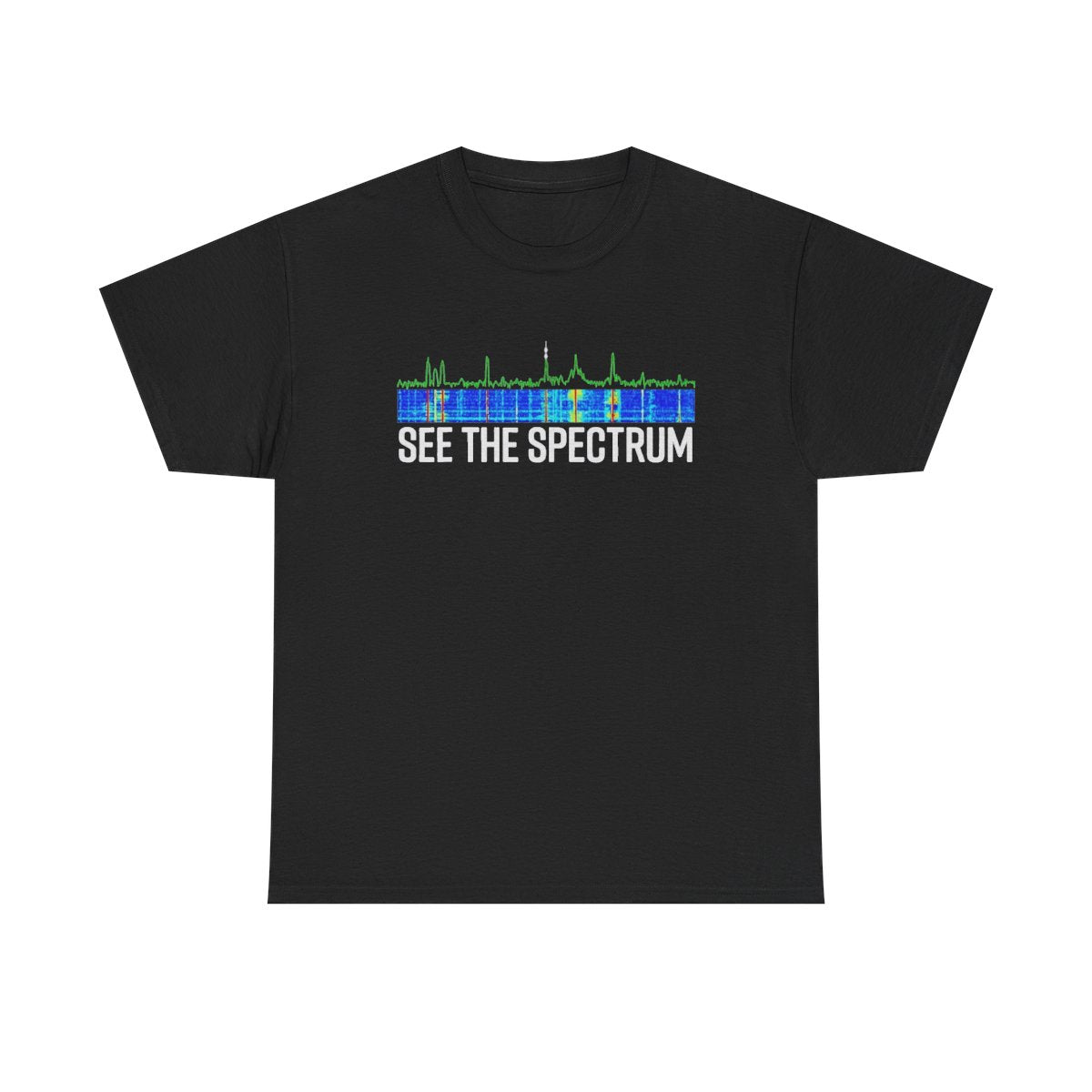See The Spectrum Analyzer Waterfall Display Funny Ham Radio T-Shirt