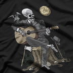 Skeleton Playing Acoustic Guitar T-Shirt