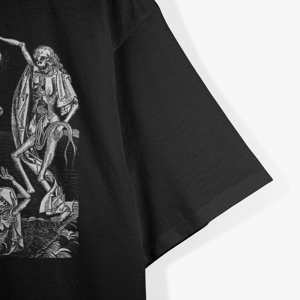 Funny Skeletons Dancing At The Cemetery T-Shirt