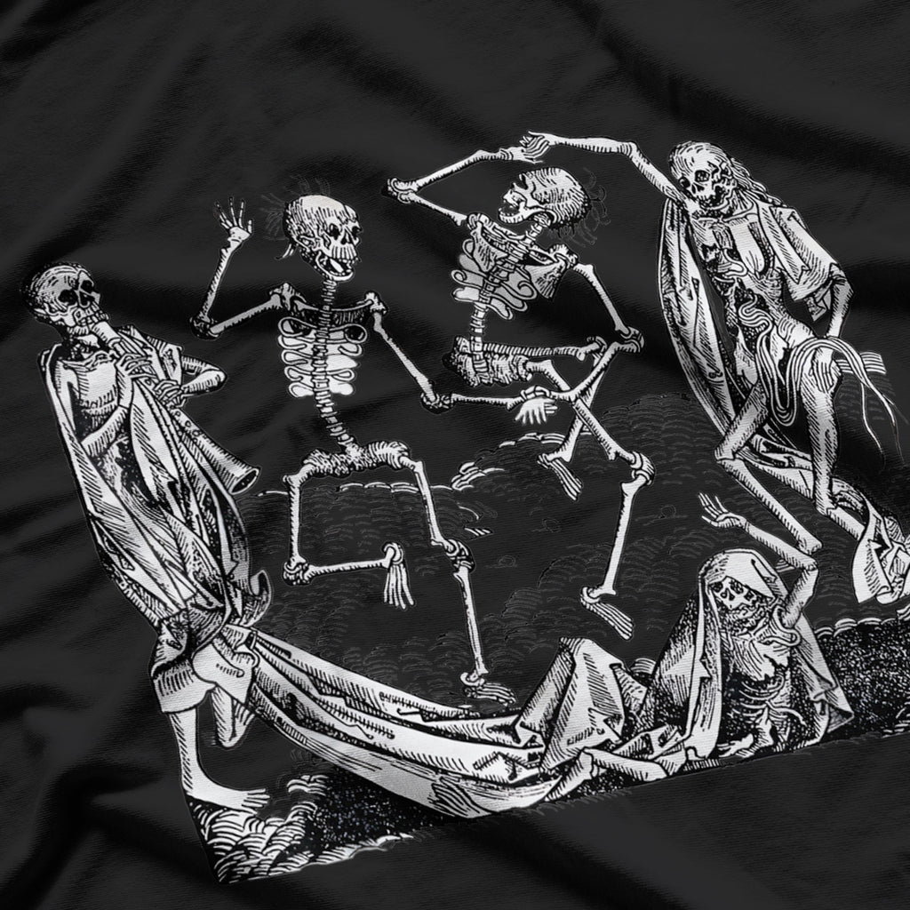 Funny Skeletons Dancing At The Cemetery T-Shirt