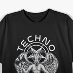 Techno Satanist Goat Dark Beats T-Shirt