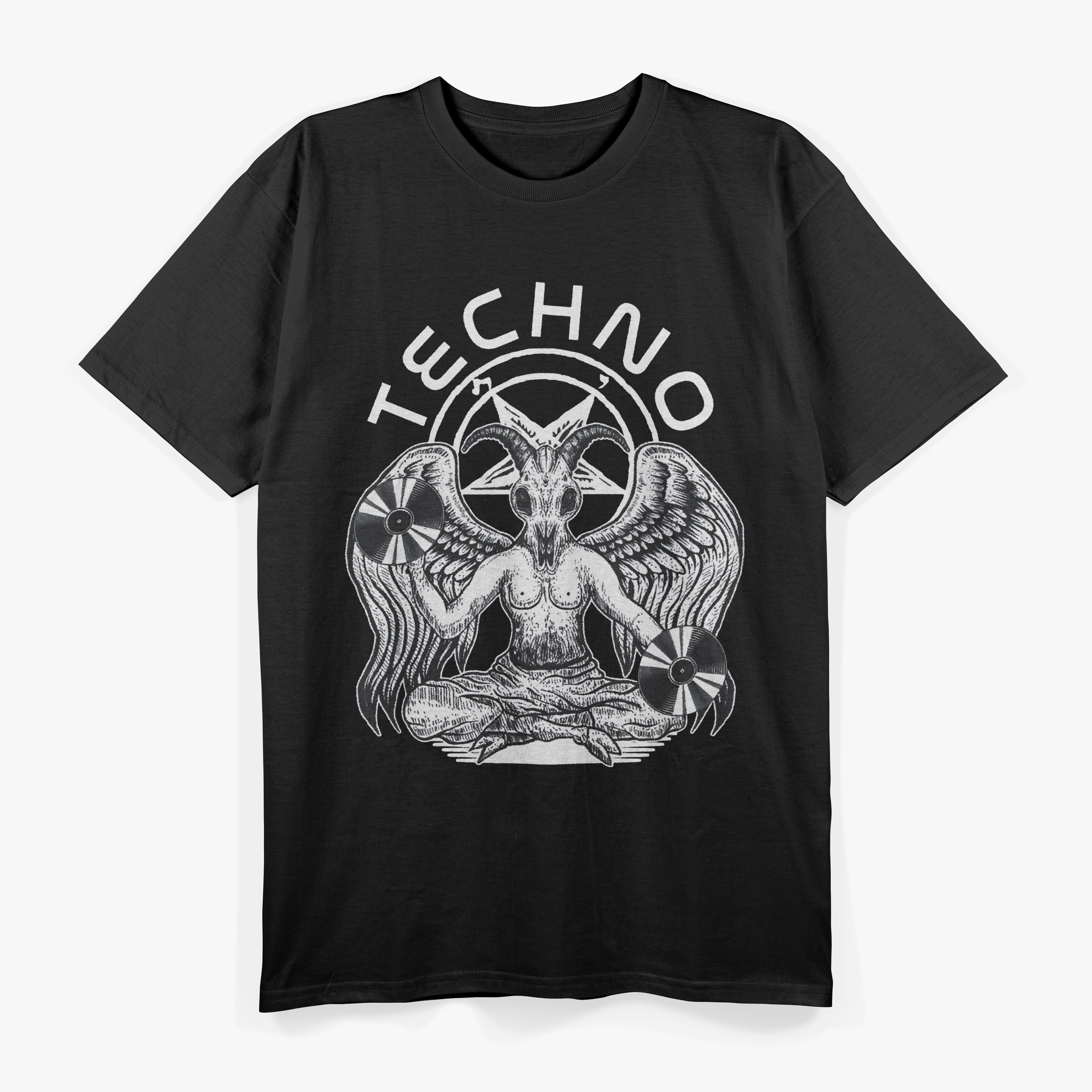 Techno Satanist Goat Dark Beats T-Shirt