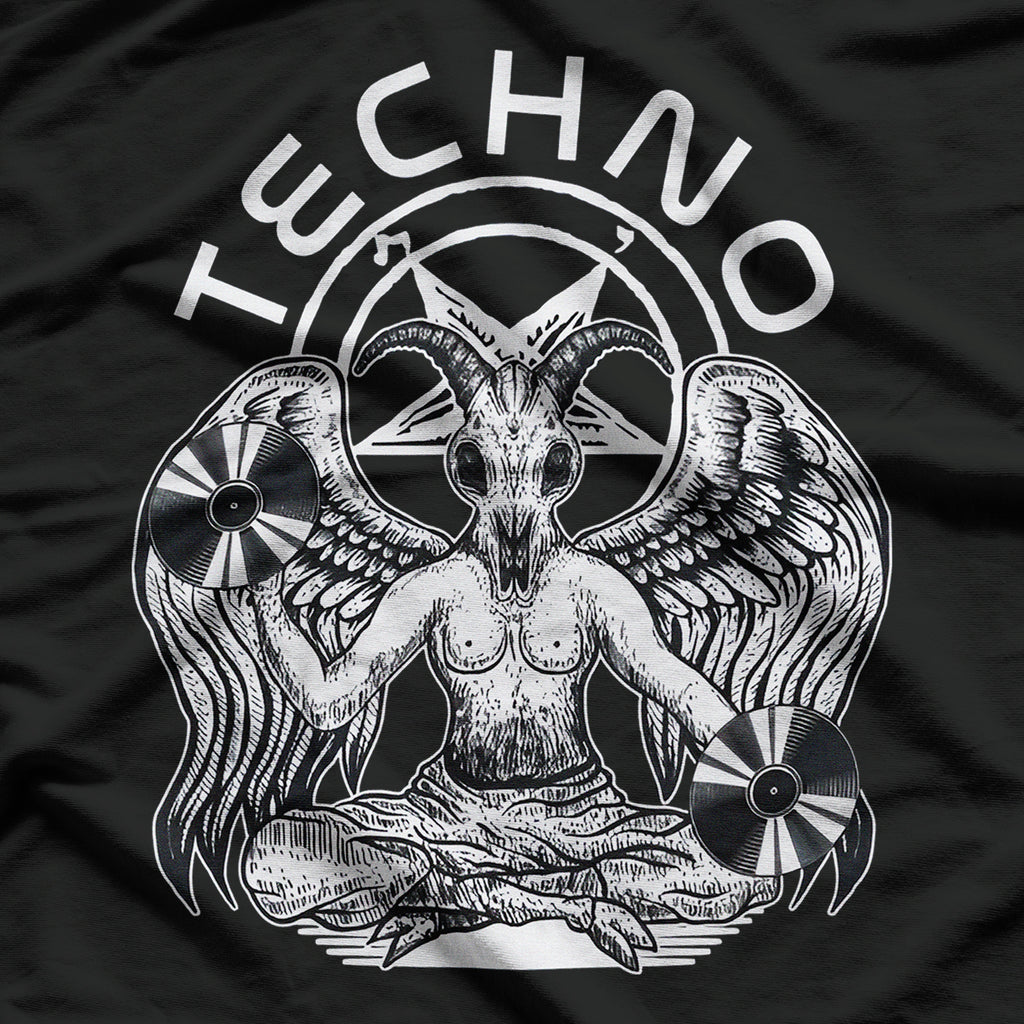 Techno Satanist Goat Dark Beats T-Shirt