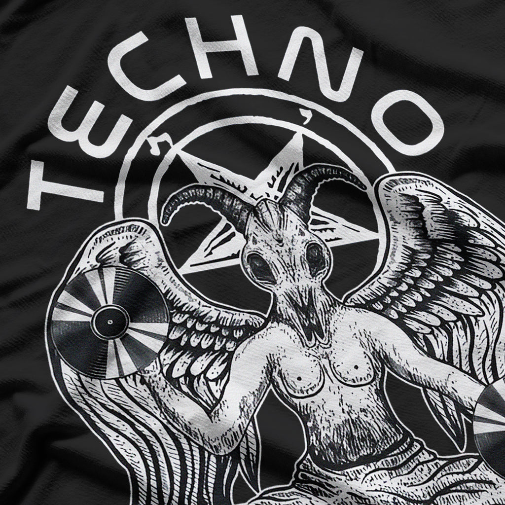 Techno Satanist Goat Dark Beats T-Shirt