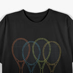 Tennis Player Sport Racket & Tennis Ball T-Shirt