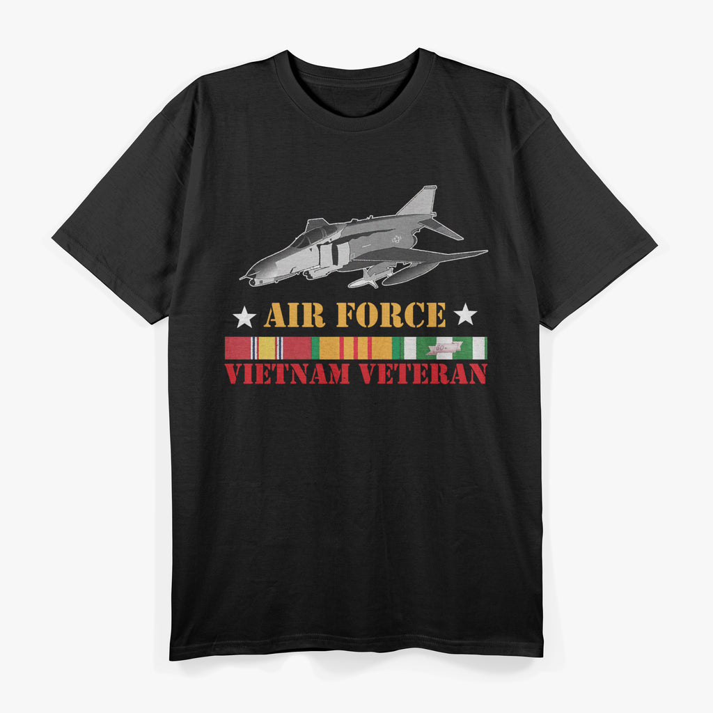 US Air Force Vietnam Veteran, USA Flag T-Shirt
