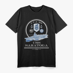 USS Saratoga CVA-60 Naval Ship Military Aircraft Carrier T-Shirt