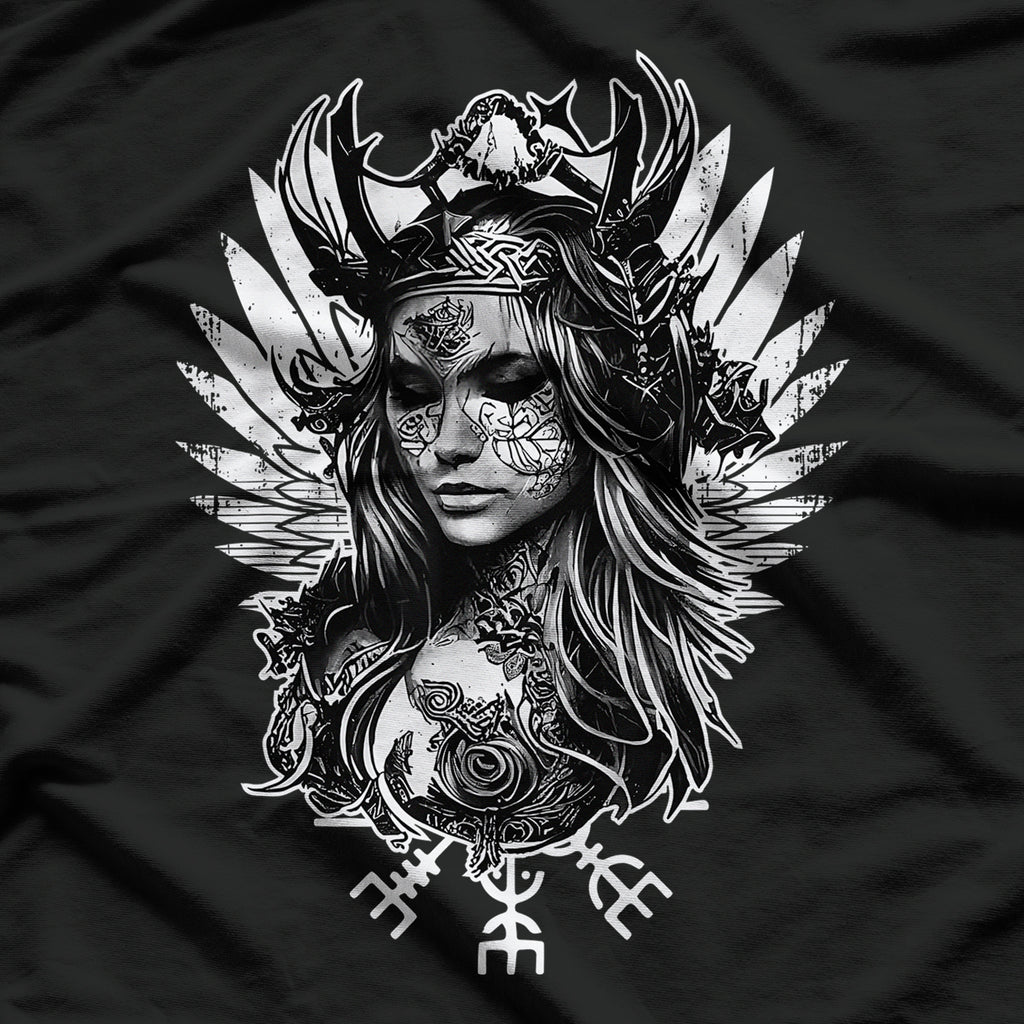 Viking Goddess Freya Nordic Norse Majesty T-Shirt