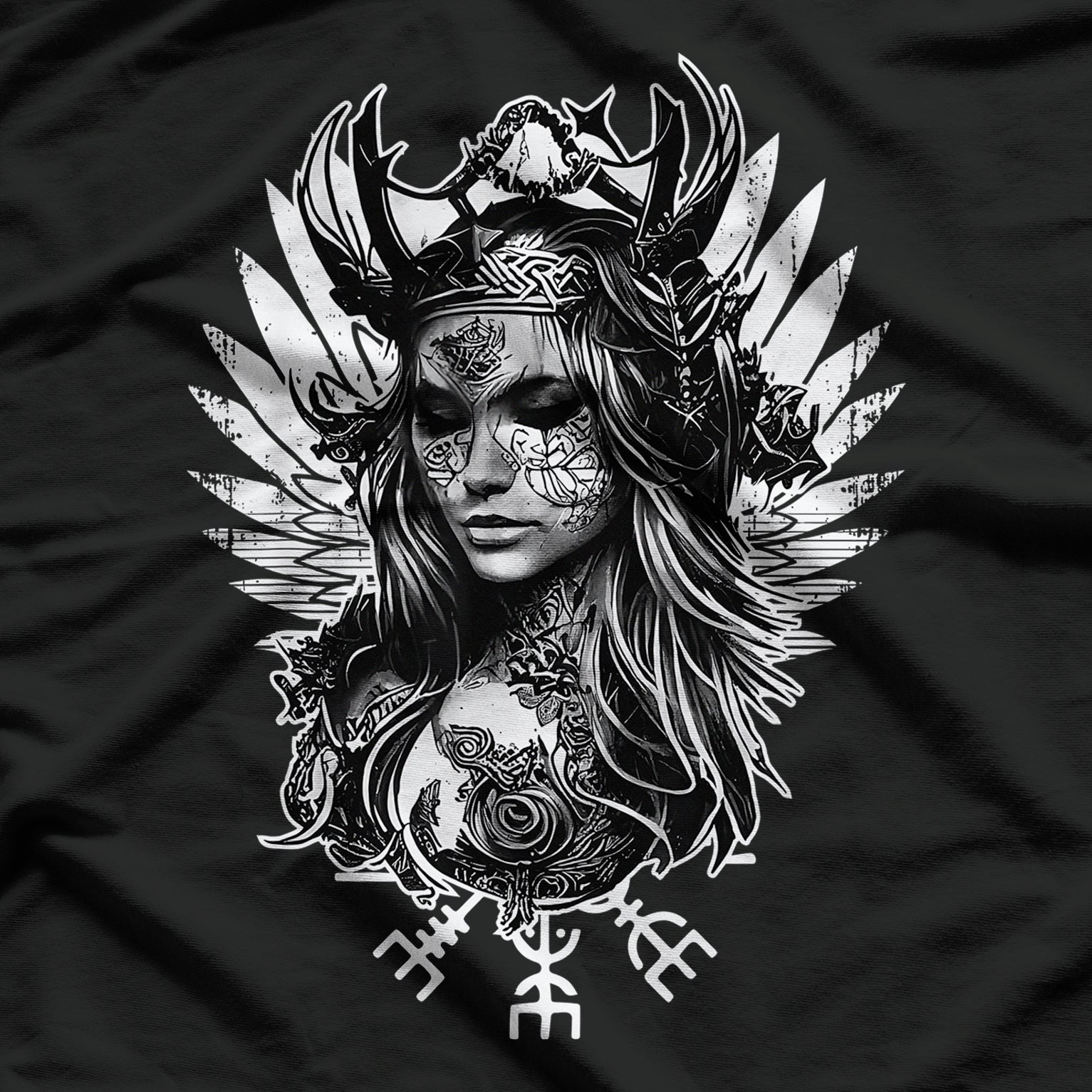 Viking Goddess Freya Nordic Norse Majesty T-Shirt