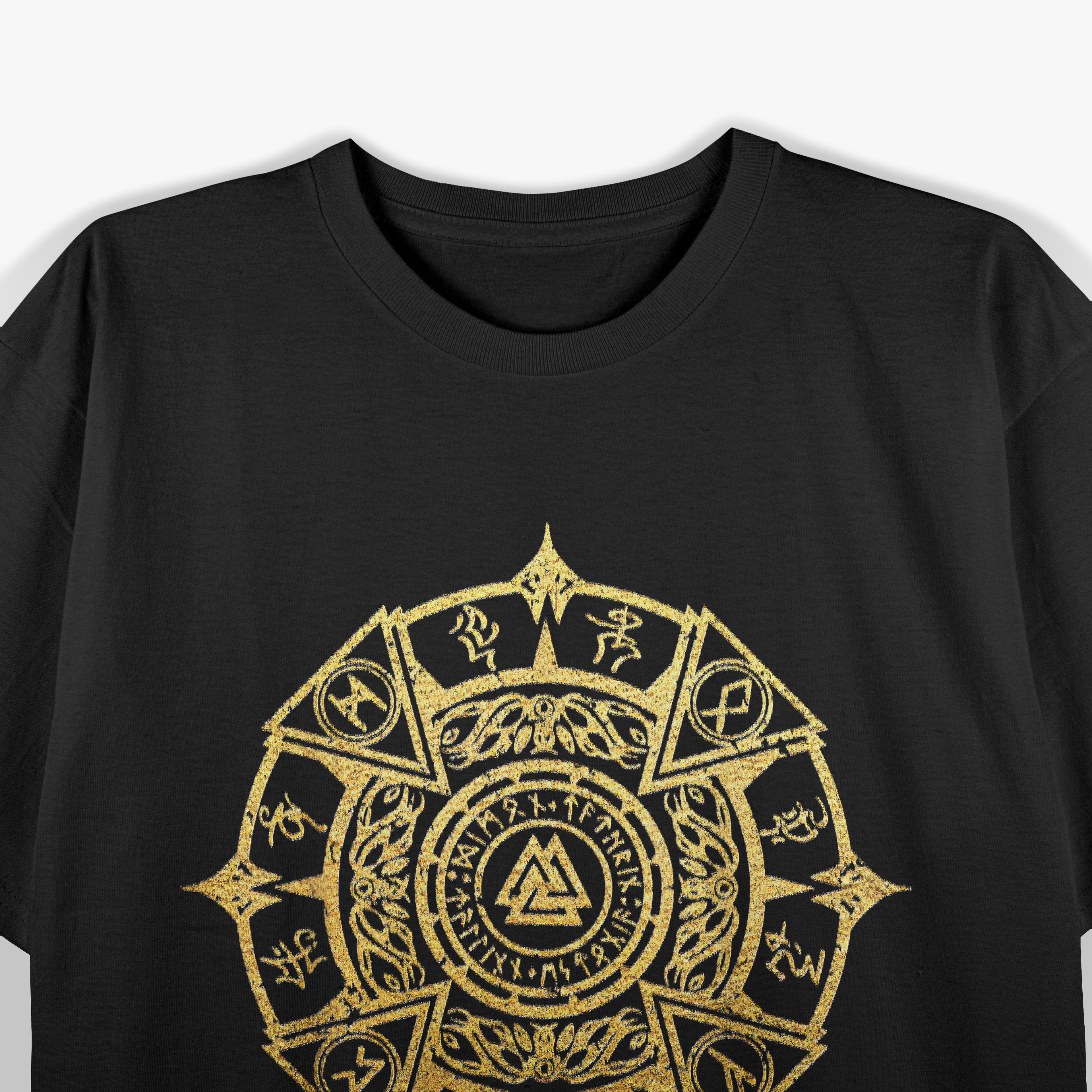 Viking Nordic Norse Circle Mystical Runes T-Shirt