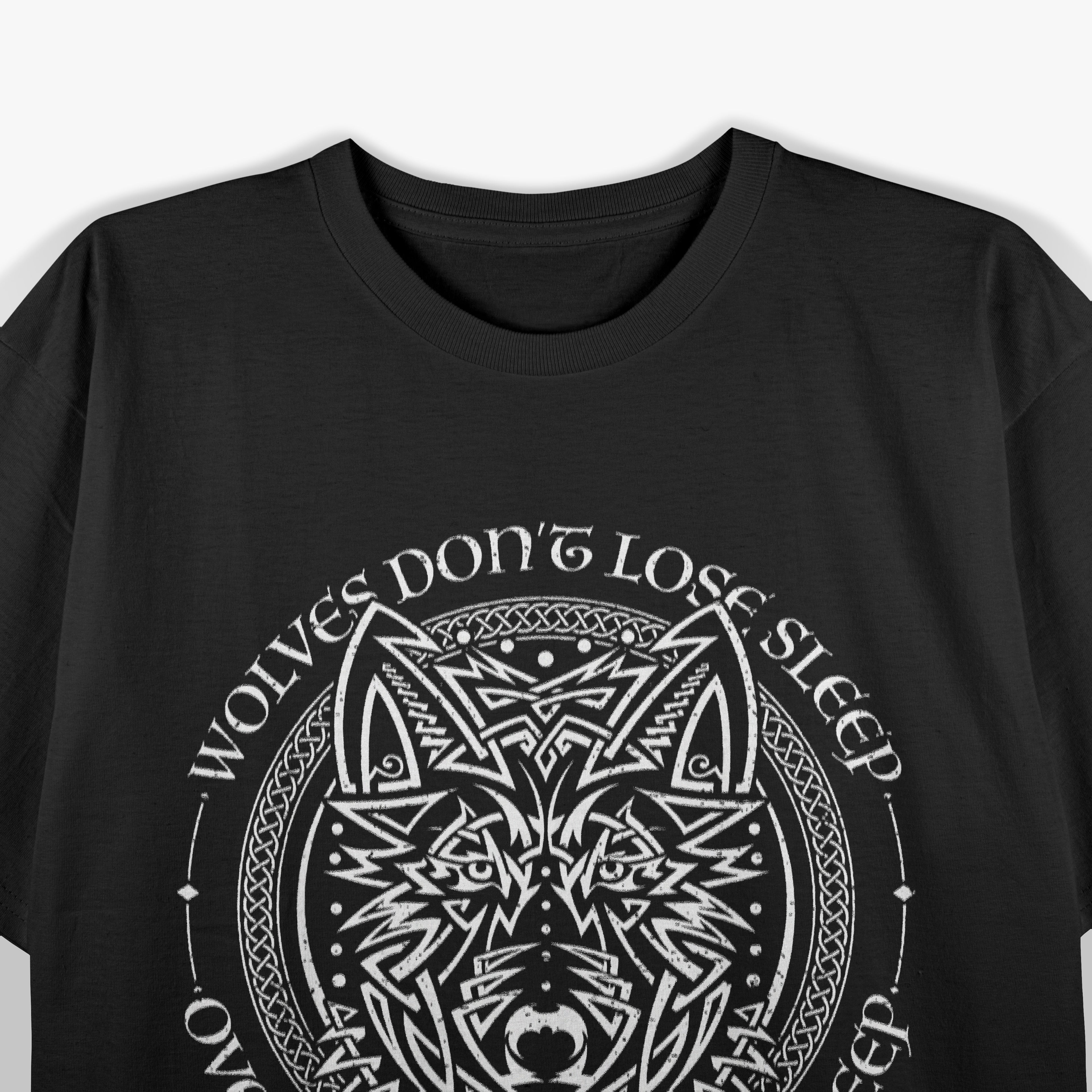 Viking Tattoo Fenrir Wolf Unyielding Spirit T-Shirt