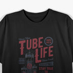 Vintage Analog, Audio Vacuum Tube Guitar Amplifer T-Shirt