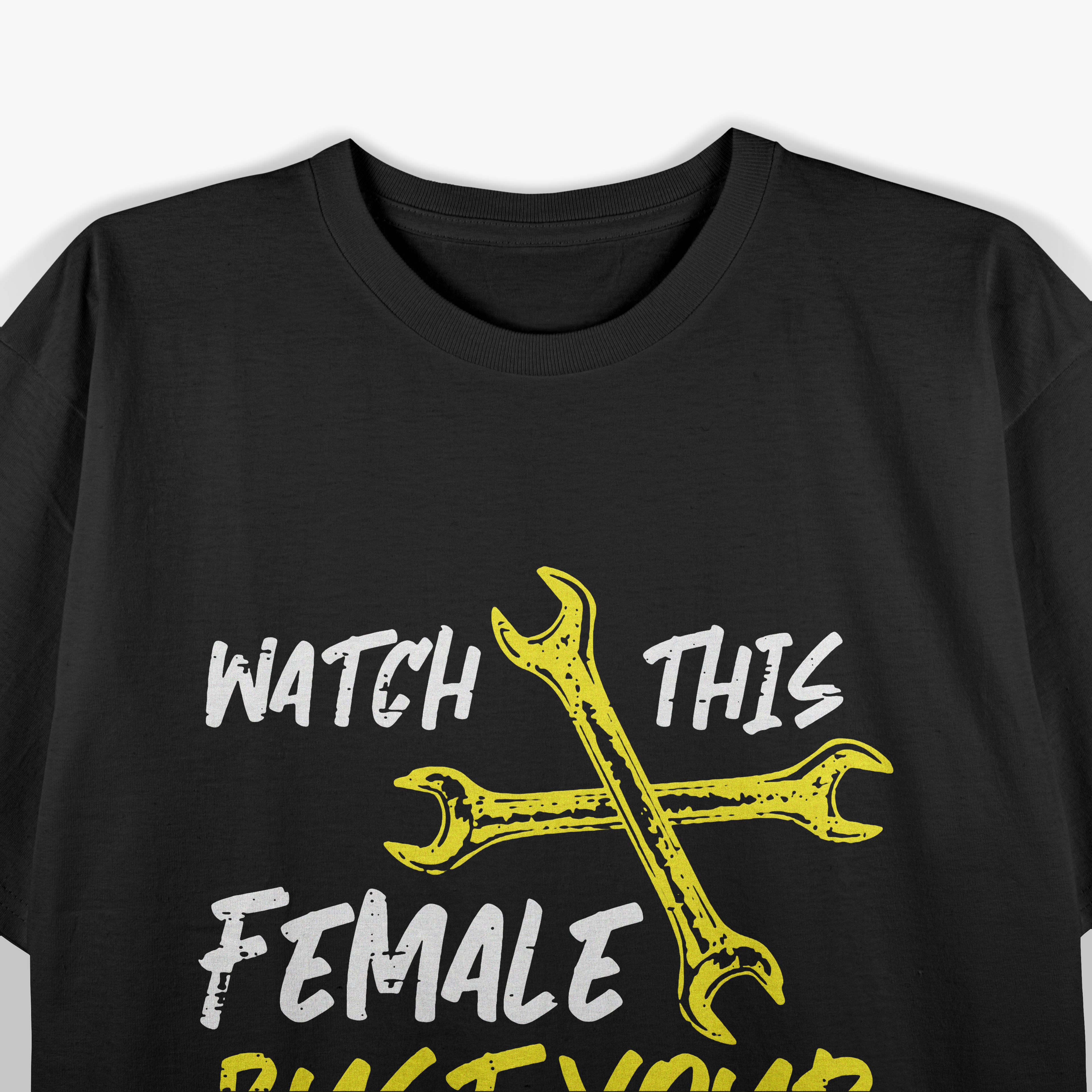 Watch This Female Wrench Car Auto Mechanic Garage T-Shirt