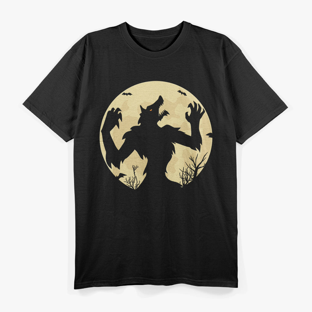 Werewolf Howling at the Full Moon - Mystical Creature T-Shirt
