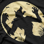 Werewolf Howling at the Full Moon - Mystical Creature T-Shirt