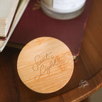 Scent & Light - Classic Scented Candle Apple & Fig 170g – Soy Candle with Wooden Lid