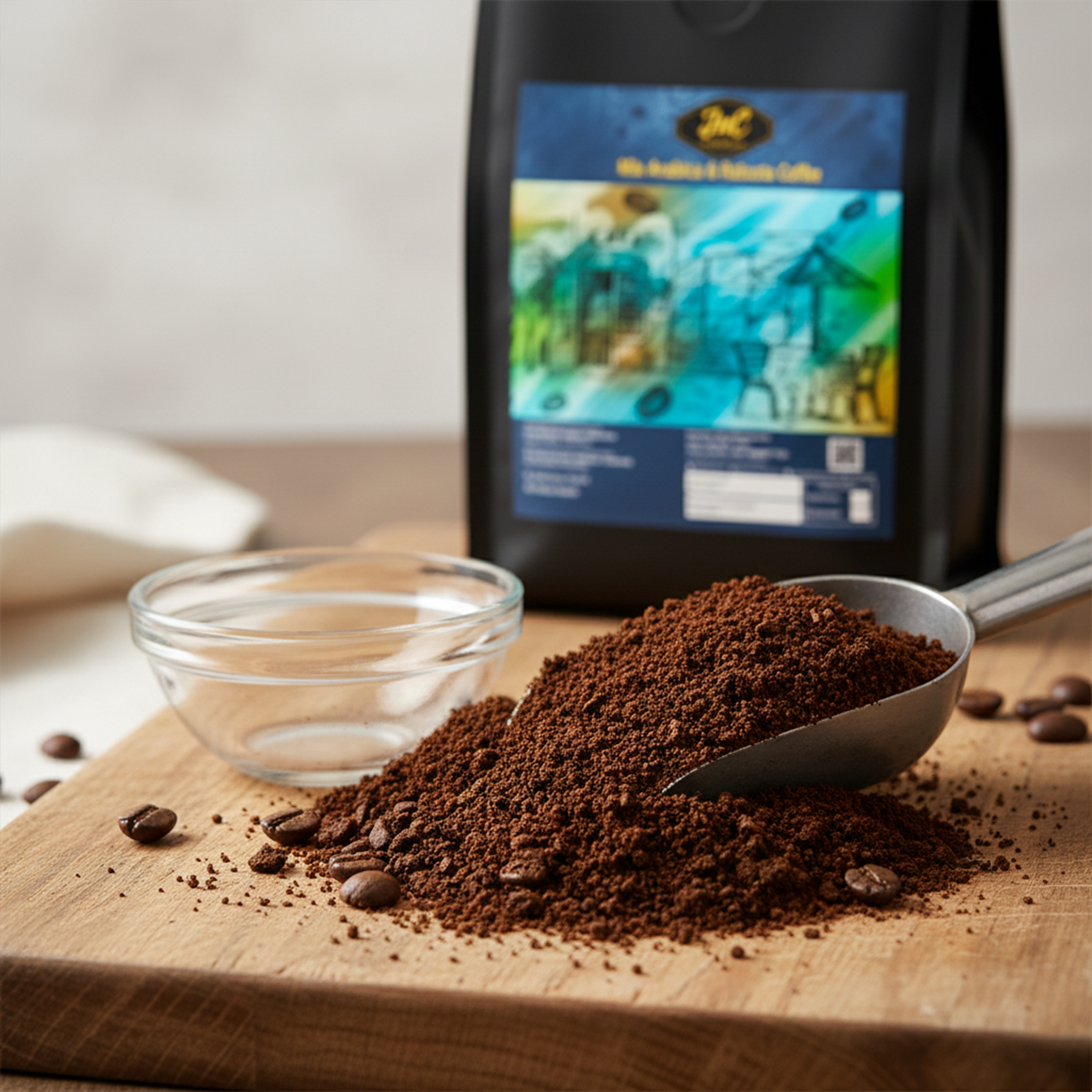 Robusta House Blend Coffee 1kg – Medium Grind Espresso Coffee for Milk-Based Drinks
