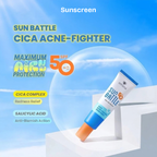 Emina Sun Battle SPF 50 PA++++ Cica Acne Fighter Sunscreen (3 pcs)