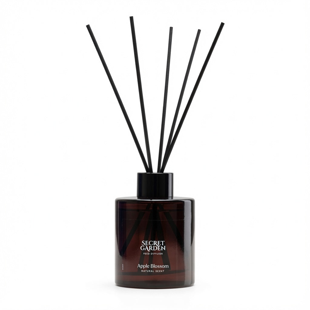 Secret Garden Apple Blossom Reed Diffuser 140ml – Aromatherapy Home Fragrance Diffuser