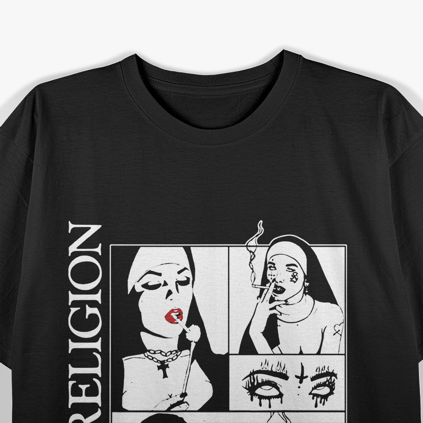 Bad Nuns Smoking - Religion Meets Rebellion T-Shirt