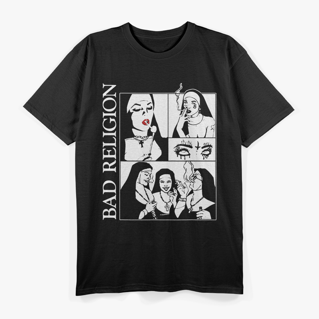 Bad Nuns Smoking - Religion Meets Rebellion T-Shirt