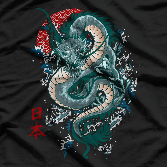Traditional Japanese Dragon - The Great Symbol of Power and Wisdom T-Shirt