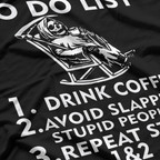 Drink Coffee, Slap Stupid People – Grim Reaper T-Shirt