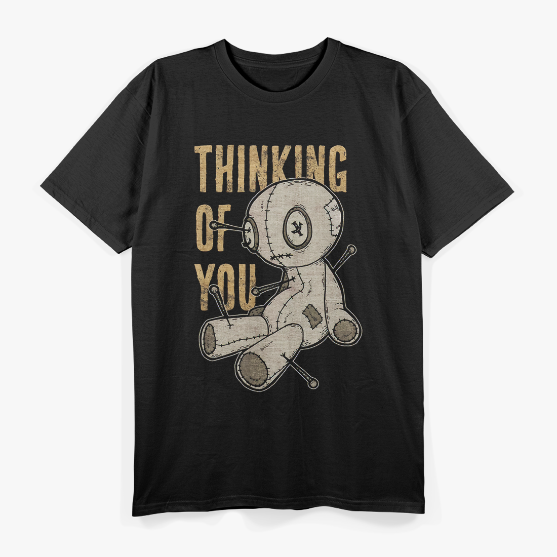 Voodoo Doll Thinking of You - Funny & Spooky T-Shirt
