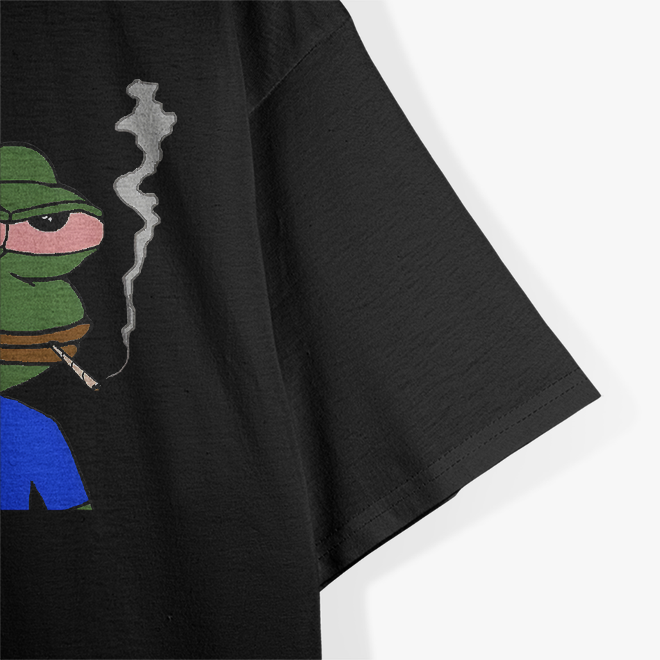 Smoking Pepe Frog - Meme Culture T-Shirt