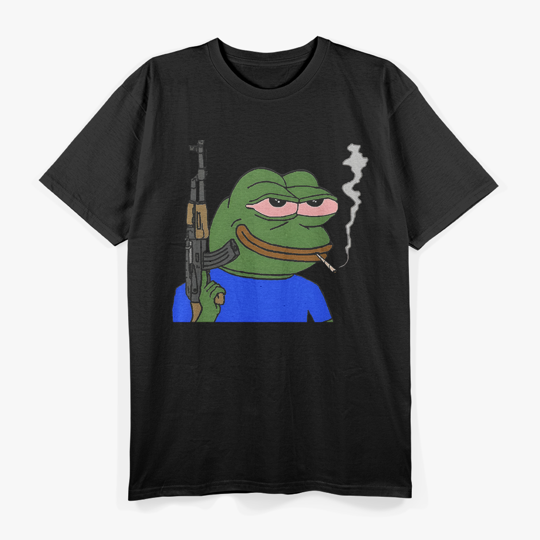 Smoking Pepe Frog - Meme Culture T-Shirt