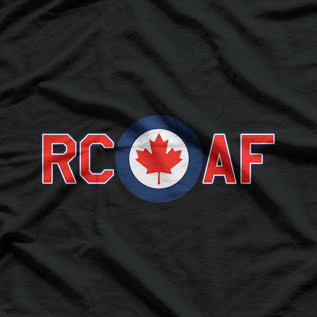 RCAF Royal Canadian Air Force Roundel Maple T-Shirt