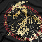 Asian Dragon with Red Chinese Accent - A Fierce Symbol of Strength and Fortune T-Shirt