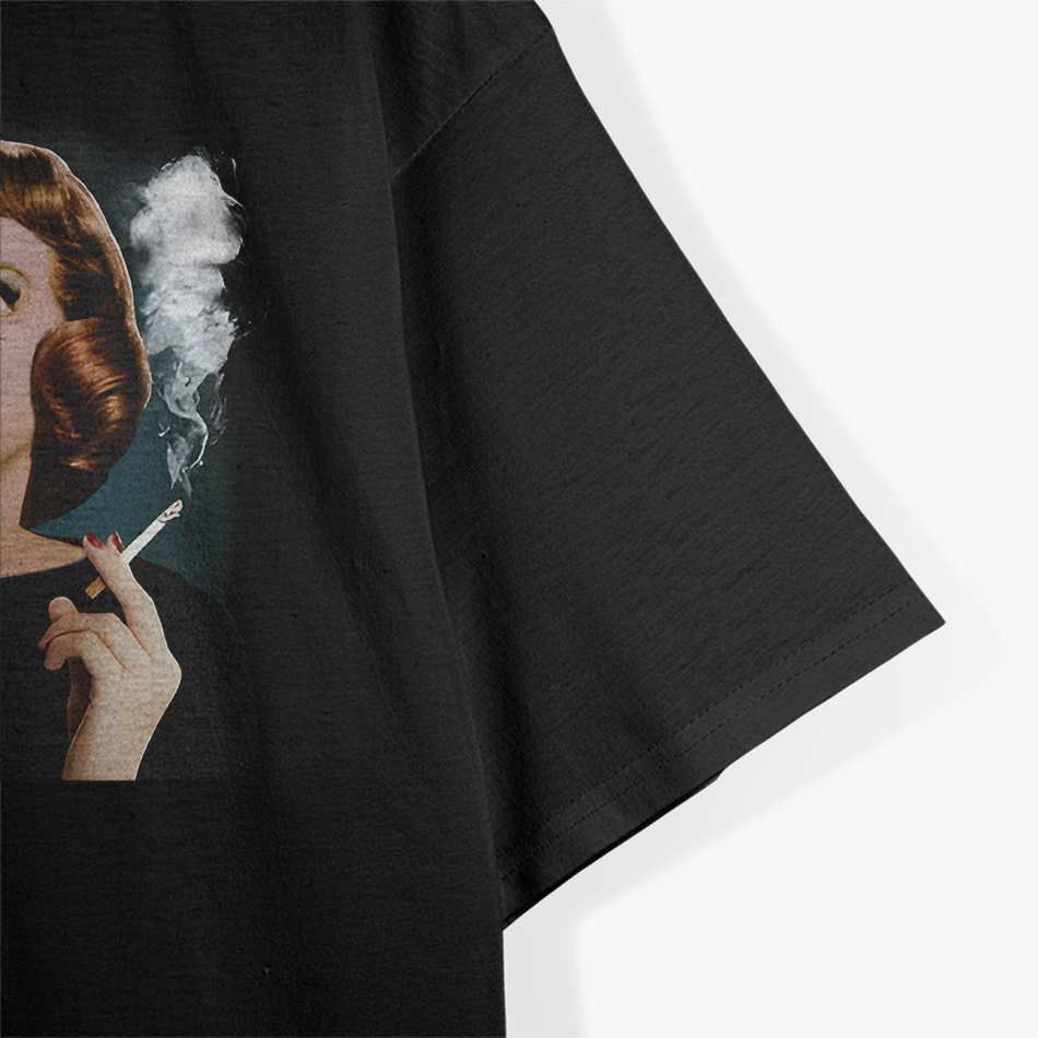 Bette Davis Smoking - Vintage Iconic Look T-Shirt