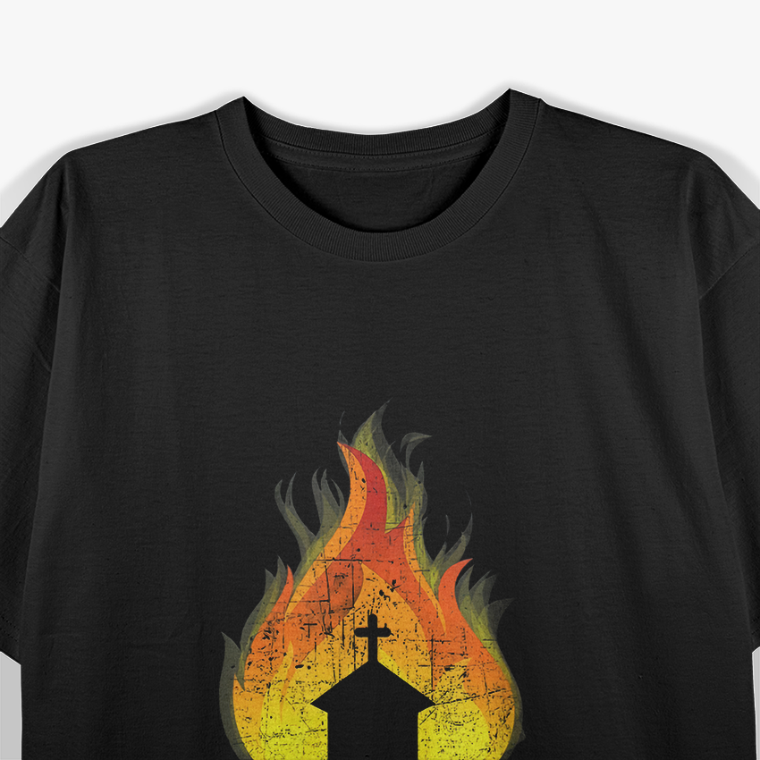 Stay Lit – Fire Burn Occult Vibes T-Shirt