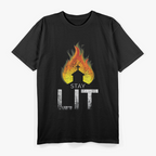 Stay Lit – Fire Burn Occult Vibes T-Shirt