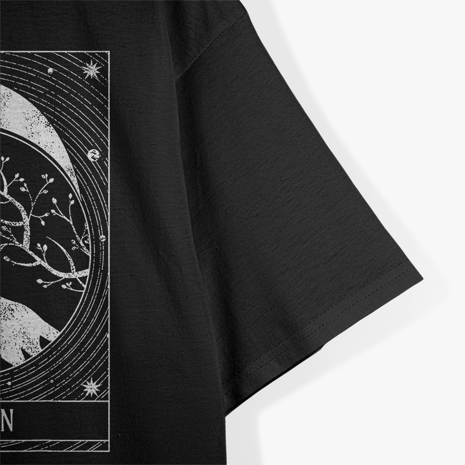 Tarot Card Distressed Wolf – Mystical and Powerful T-Shirt