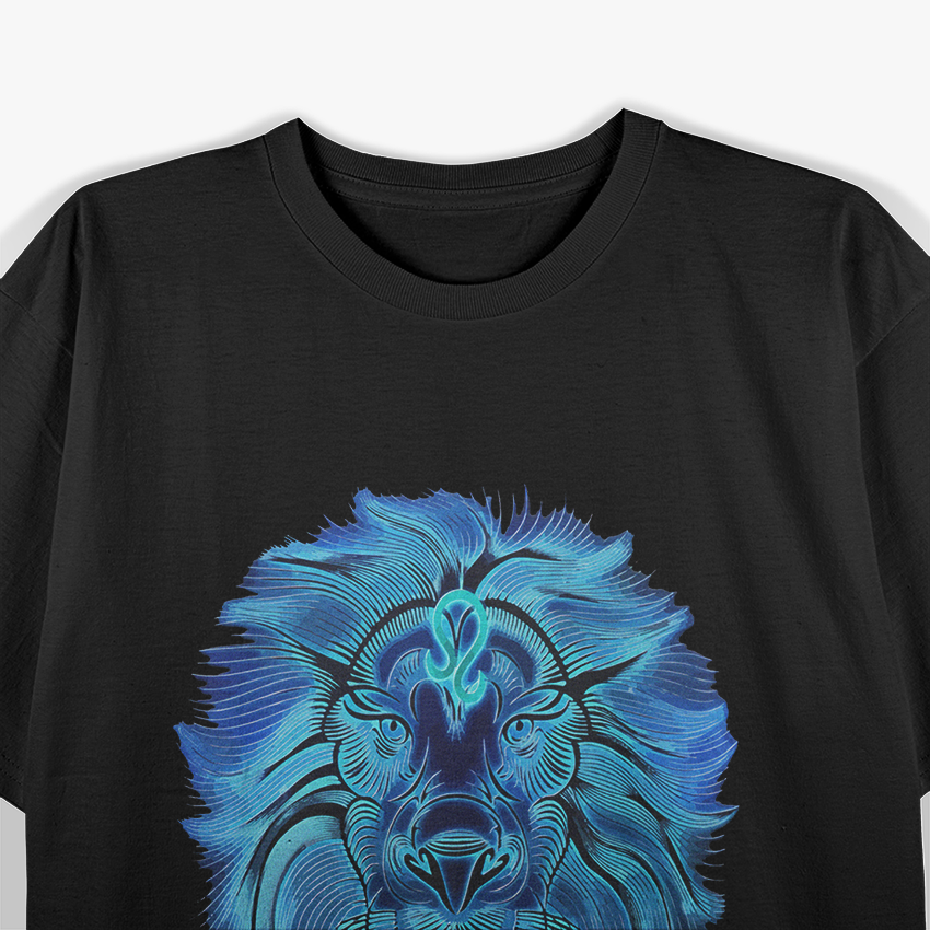 Blue Leo – Bold and Brave Zodiac Energy T-Shirt