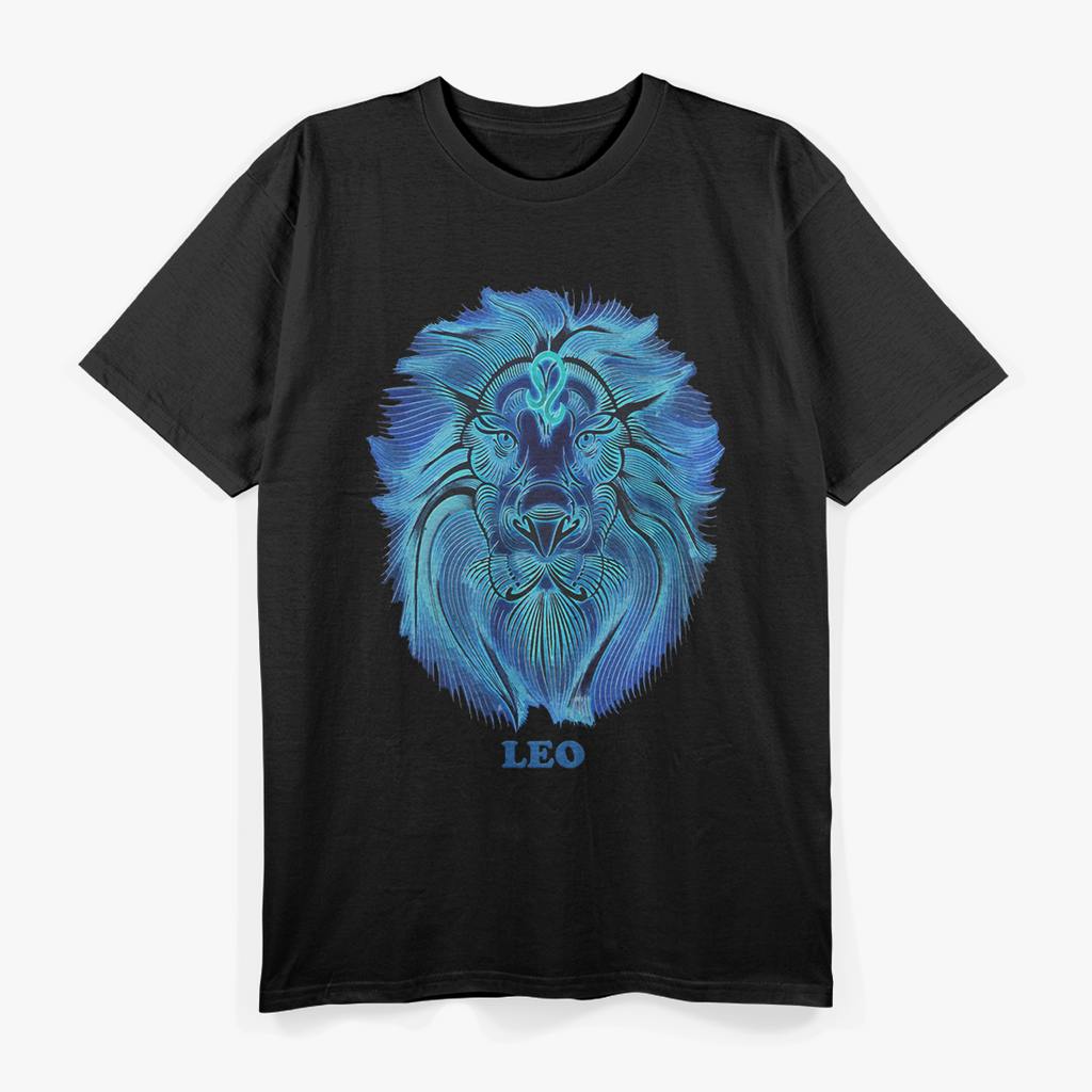 Blue Leo – Bold and Brave Zodiac Energy T-Shirt
