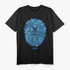 Blue Leo – Bold and Brave Zodiac Energy T-Shirt