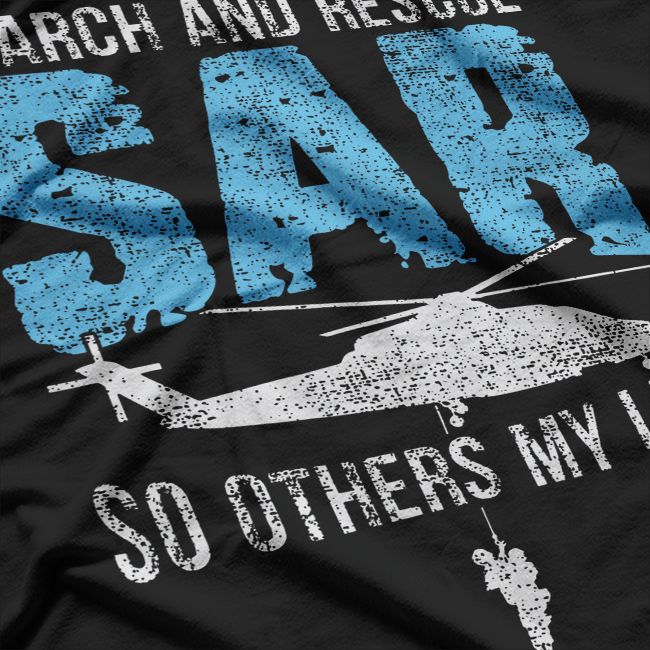 Search And Rescue Helicopter SAR Vintage Distressed T-Shirt