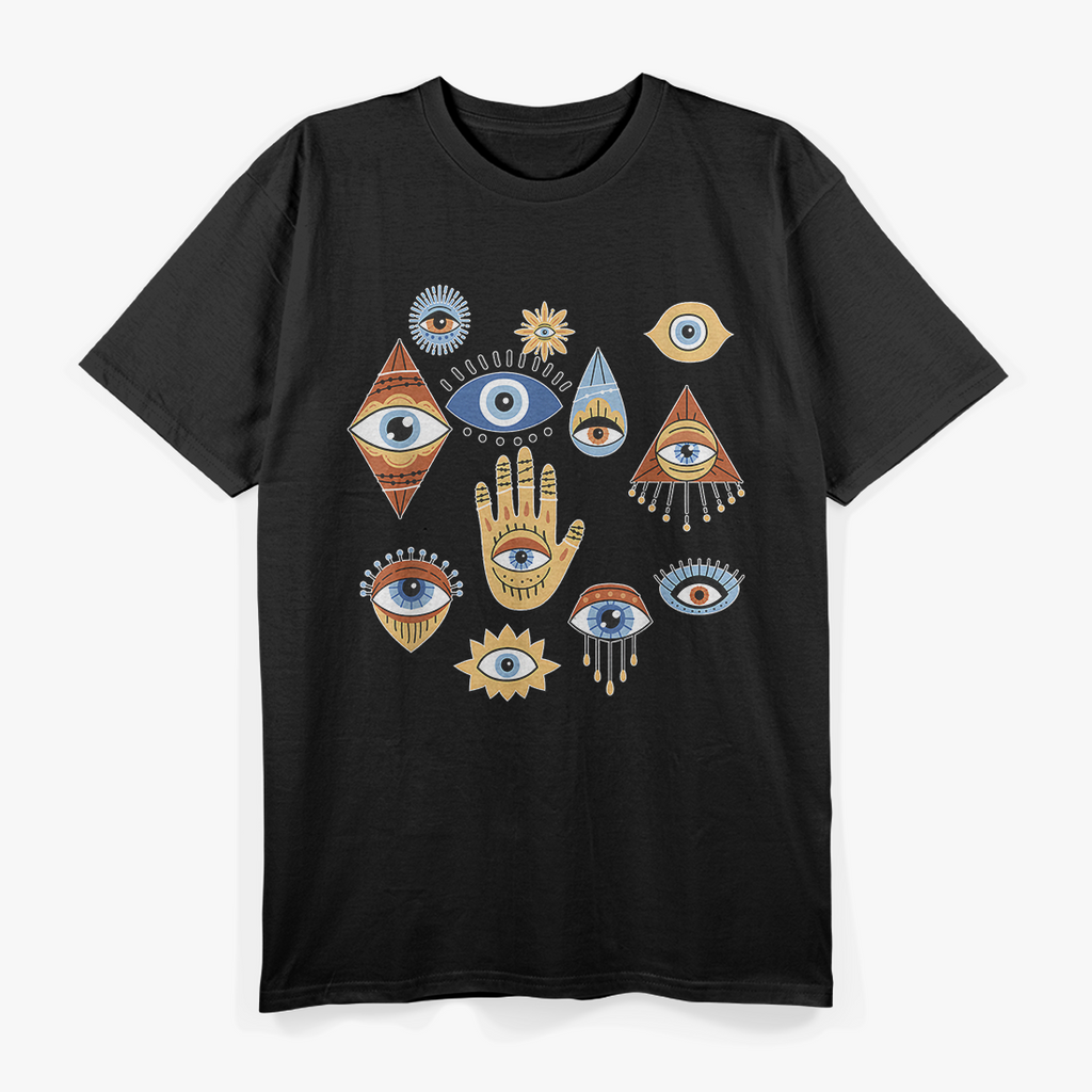 Hand of Hamsa - Seeing Eyes and Evil Protection T-Shirt