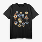 Hand of Hamsa - Seeing Eyes and Evil Protection T-Shirt