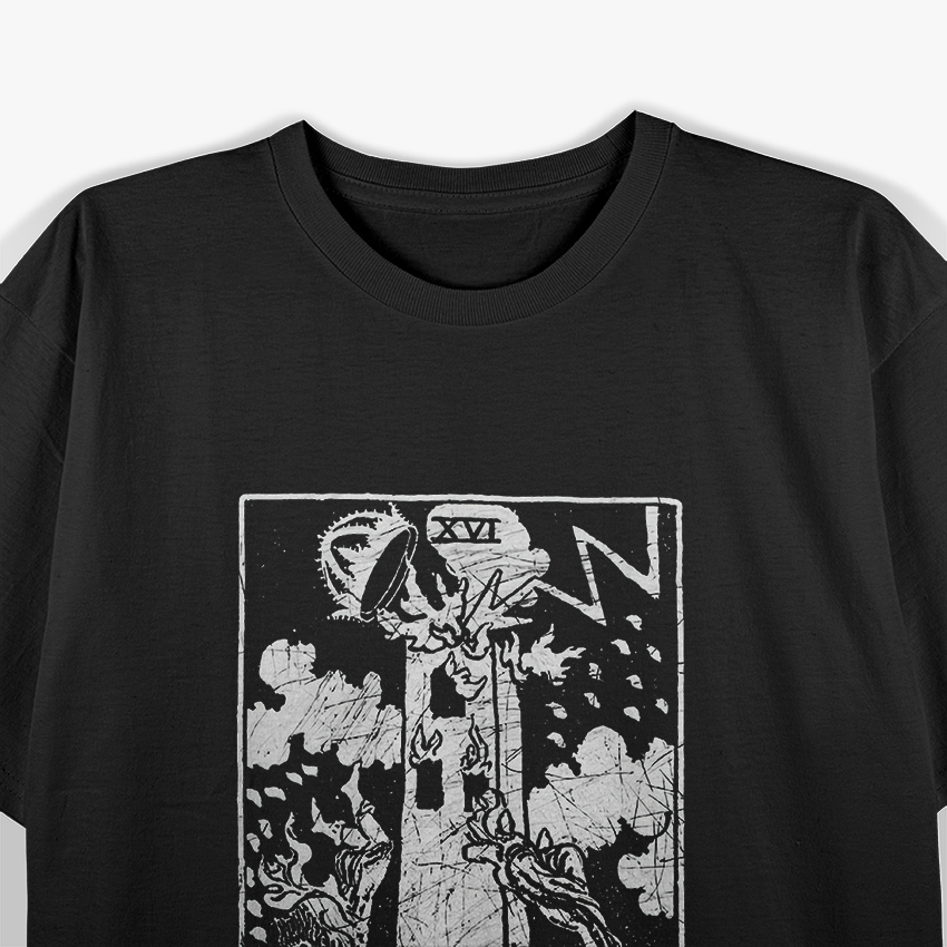The Tower Tarot Card T-Shirt