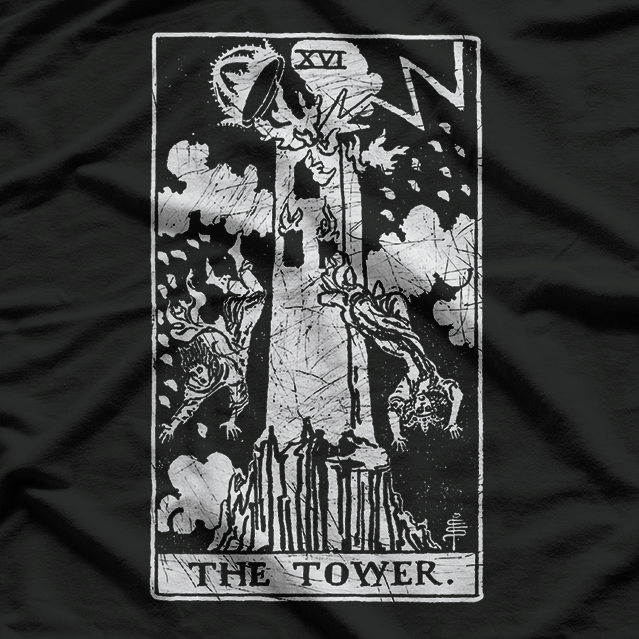 The Tower Tarot Card T-Shirt