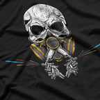 Car Painting Spray Gun Automotive Mens Skull Design T-Shirt