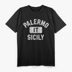 Palermo Sicily Gym Style Distressed Look T-Shirt