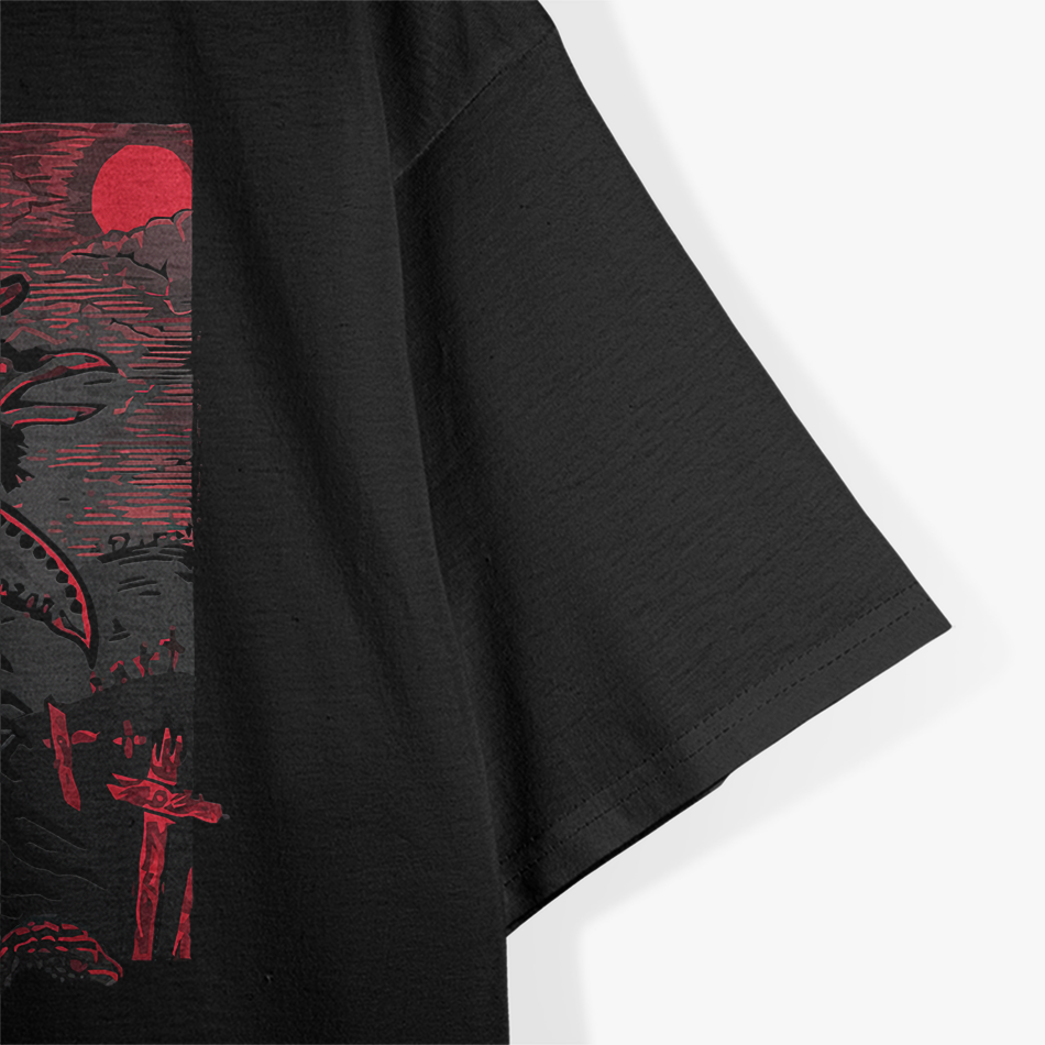 Plague Doctor & Raven - Medieval Gothic T-Shirt